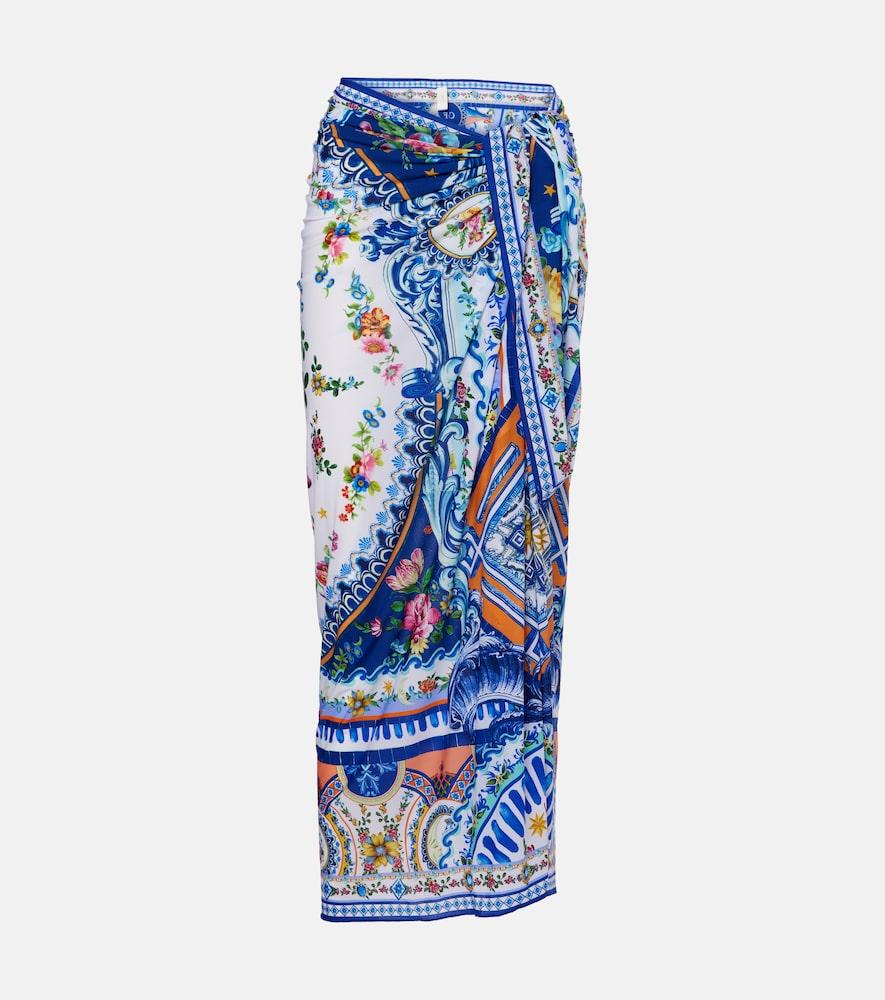 camilla printed beach cover-up