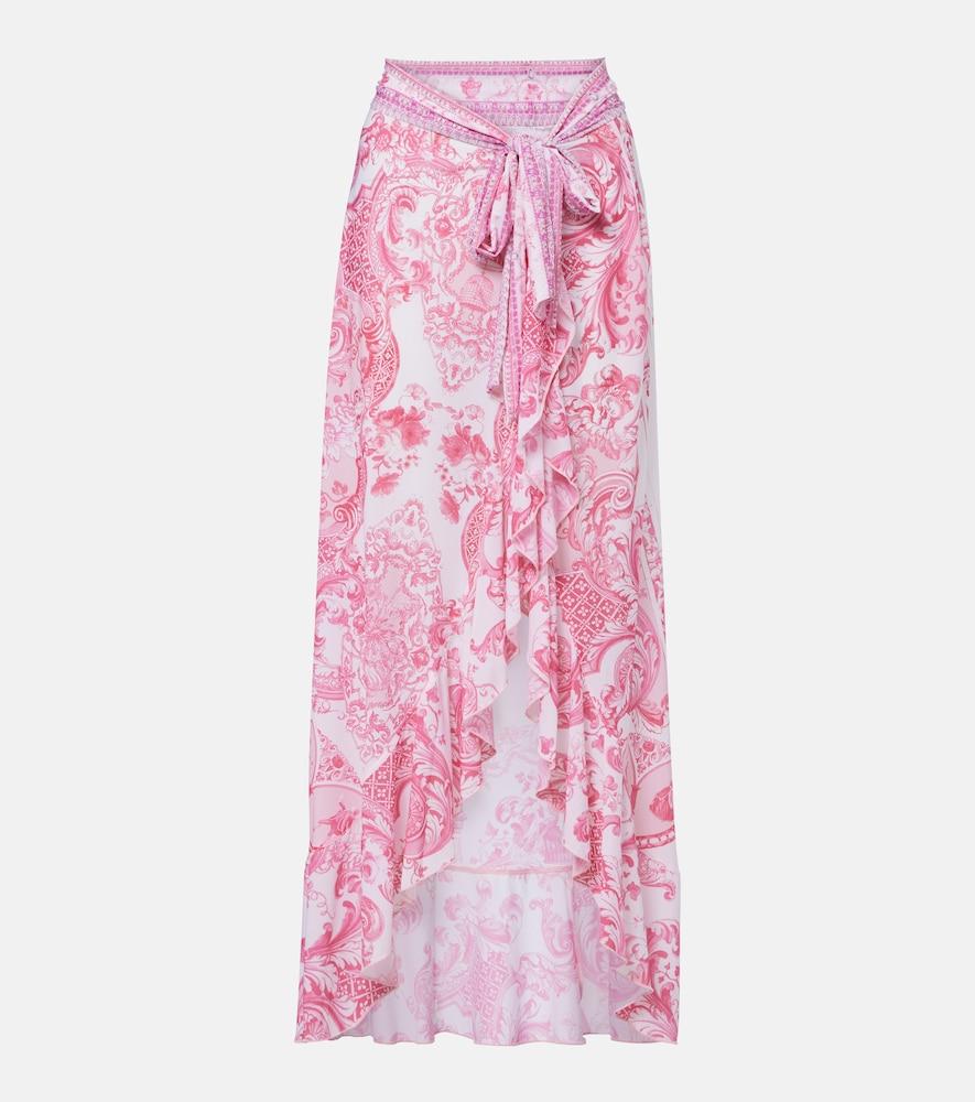 camilla printed beach cover-up