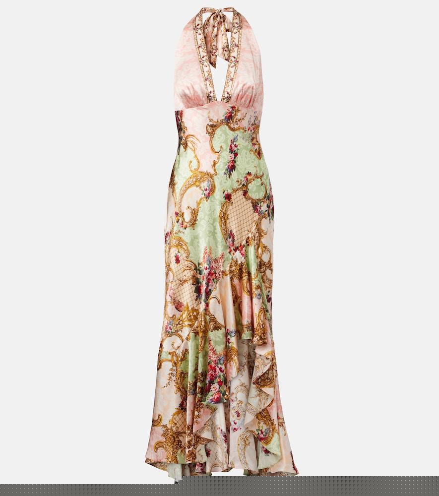 camilla queens quarters silk maxi dress