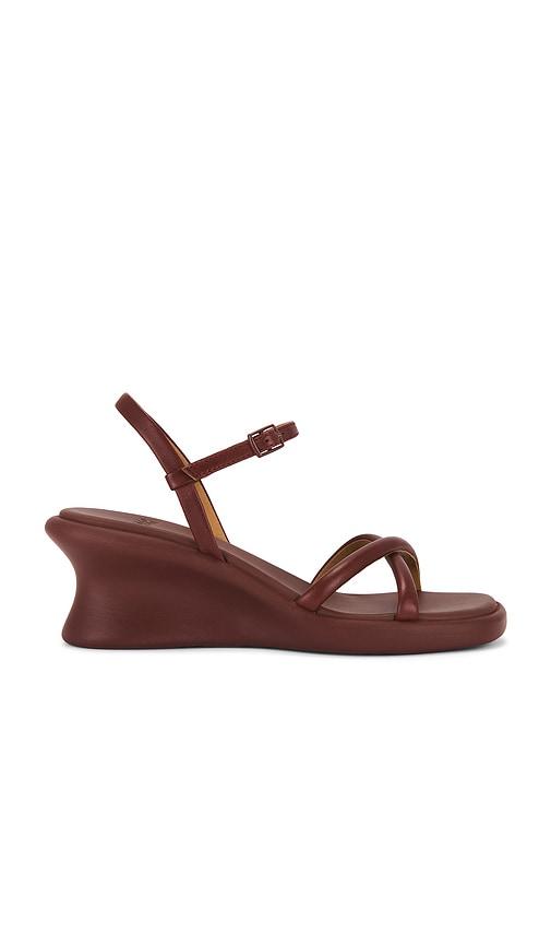 camper louise sandal in burgundy. - size 37 (also in 38, 39)