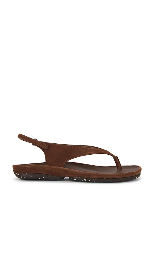 camper right isla sandal in brown. - size 36 (also in 41)