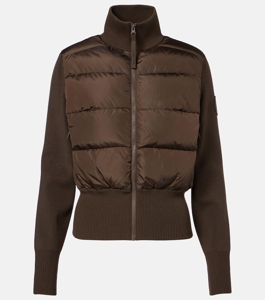 canada goose hybridge wool-blend down jacket