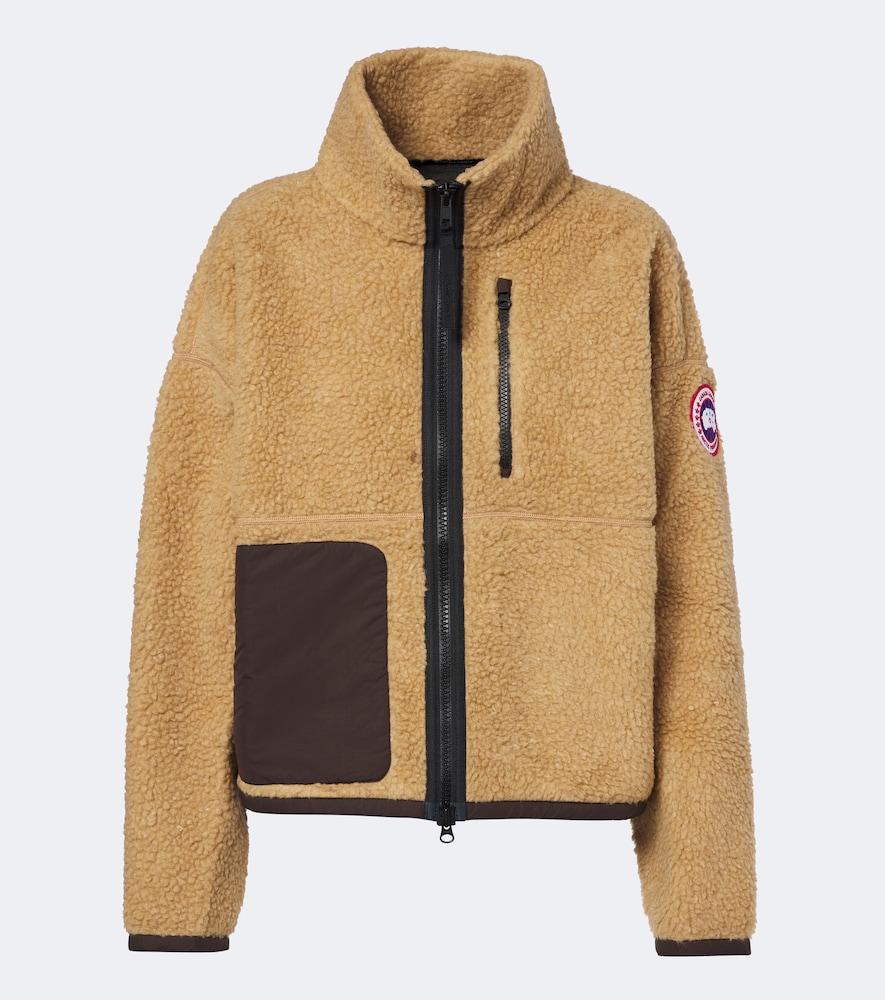 canada goose simcoe wool-blend fleece jacket