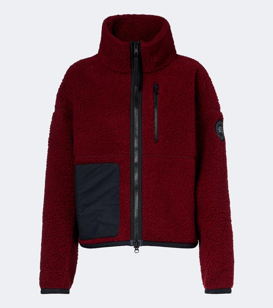 canada goose simcoe wool-blend fleece jacket