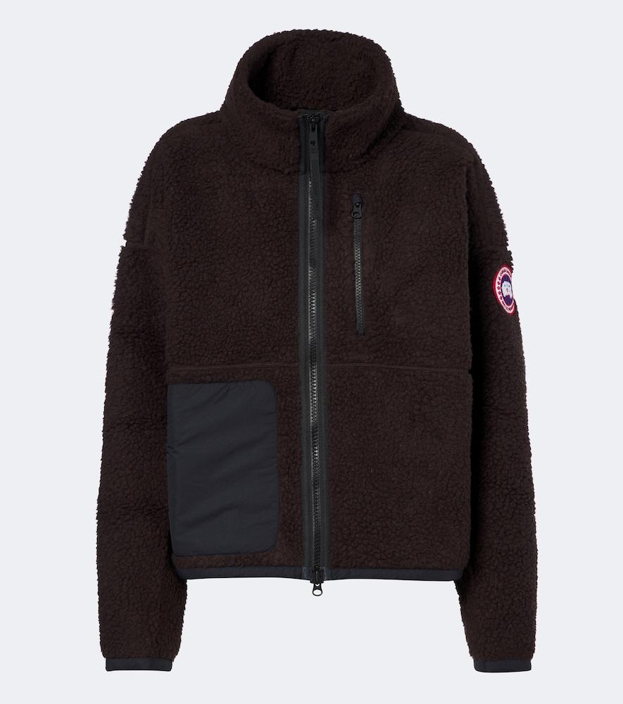 canada goose simcoe wool-blend fleece jacket