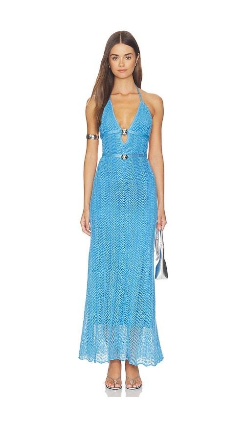 capittana ariel maxi dress in blue. - size m/l (also in xs/s)