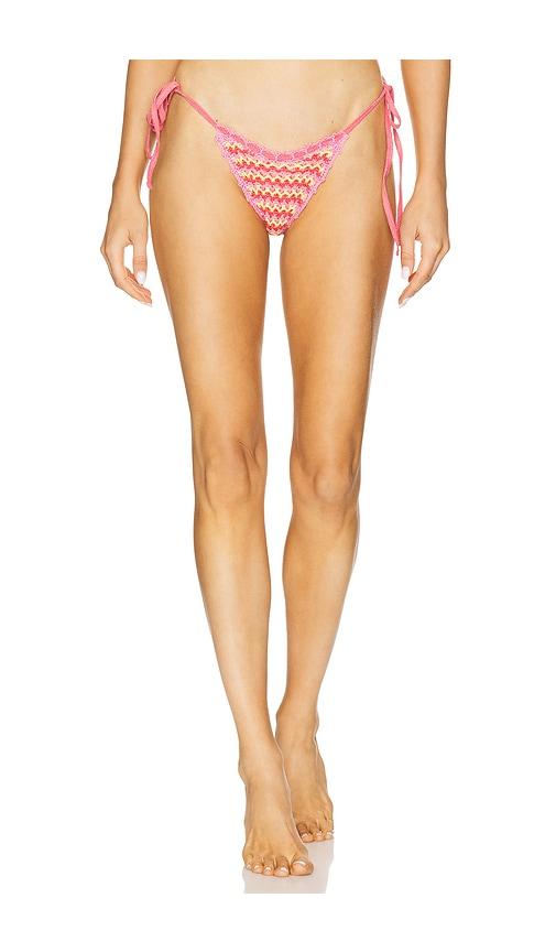 capittana gigi bikini bottom in pink,yellow. - size l (also in xl)