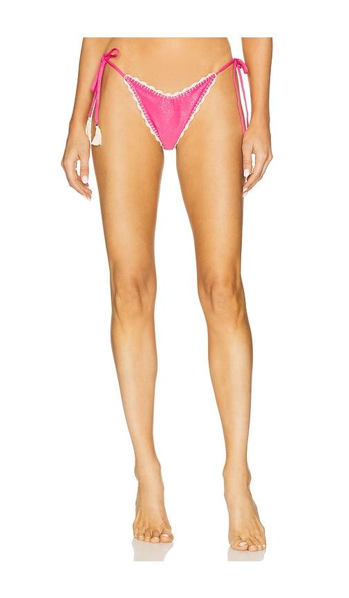 capittana lia bikini bottom in pink. - size l (also in s, xs, m, xl)