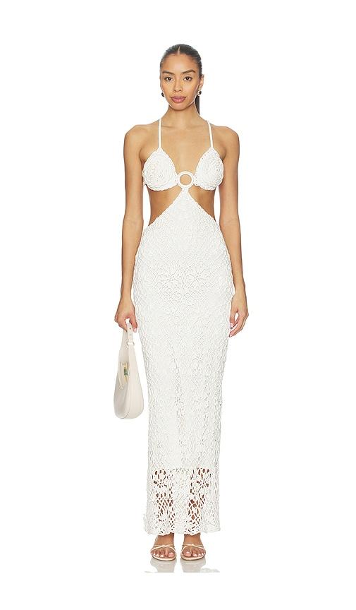 capittana martina rose dress in white. - size m/l (also in xs/s)