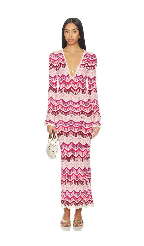 capittana sandra dress in red,pink. - size m/l (also in xs/s)