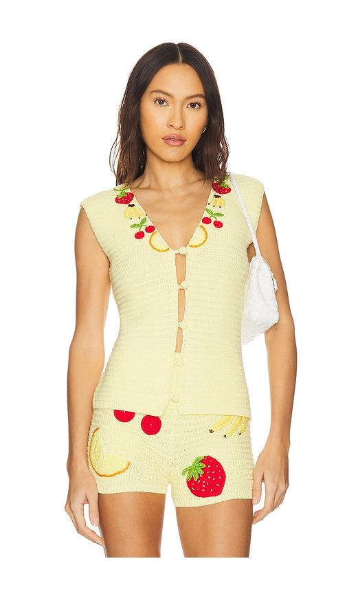 capittana sasha top in yellow. - size m-l (also in xs-s)