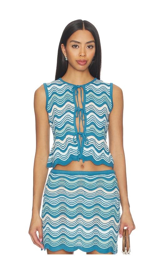 capittana sisa top in teal. - size m/l (also in xs/s)