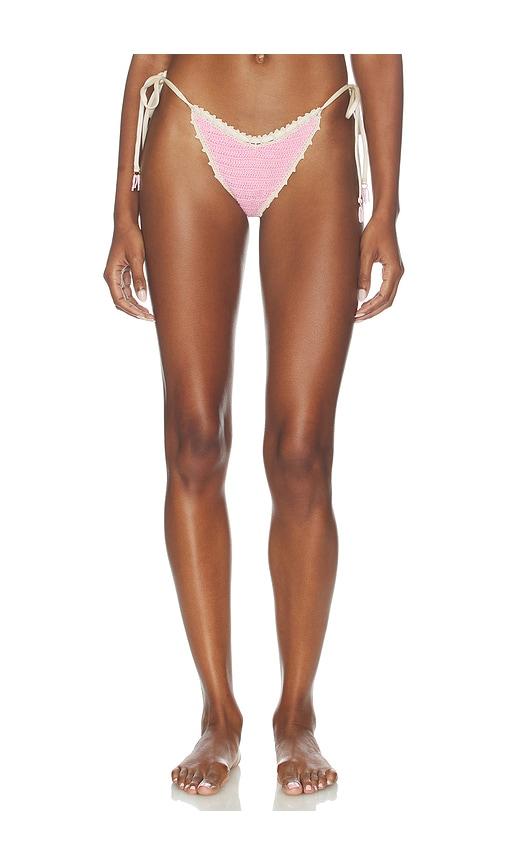 capittana trinidad flower bottom in pink. - size l (also in xs, s, m)