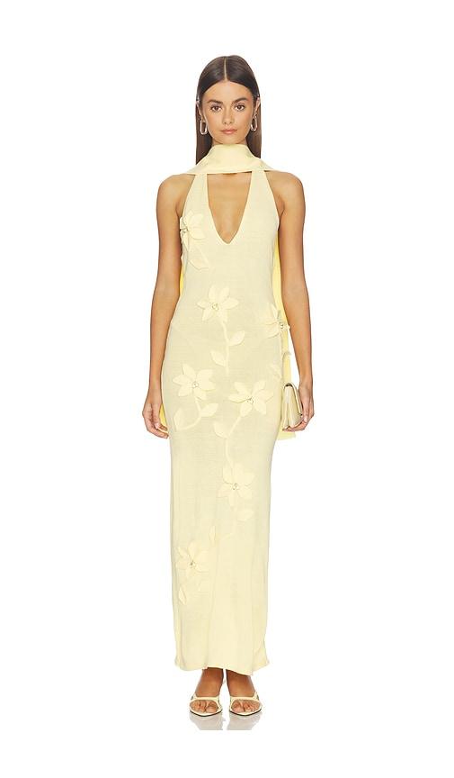 capittana uchi dress in yellow. - size m/l (also in xs/s)