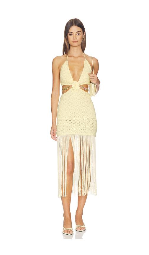 capittana zoe dress in yellow. - size m/l (also in xs/s)