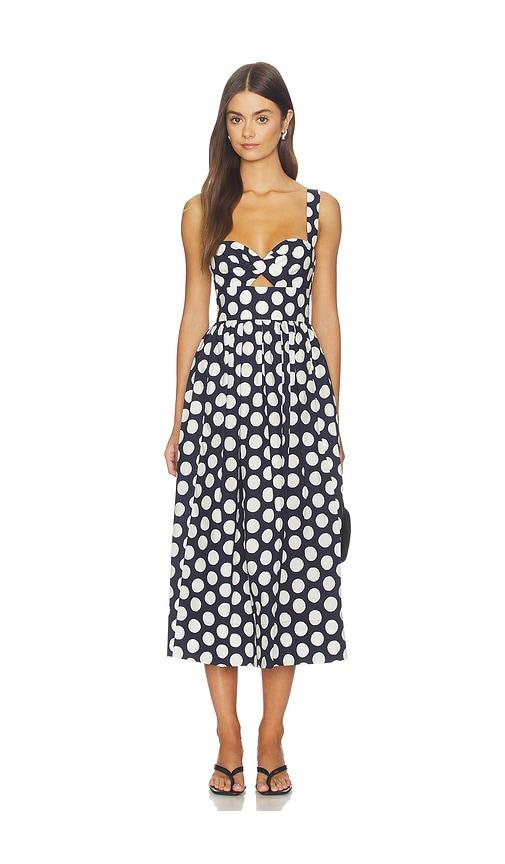 cara cara clover dress in navy. - size 12 (also in 2)