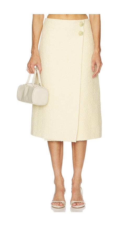 cara cara luca skirt in cream. - size l (also in xs)