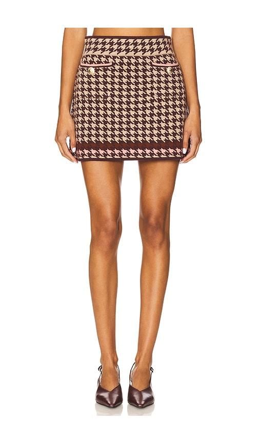 cara cara lynne mini skirt in taupe. - size l (also in s, xl)