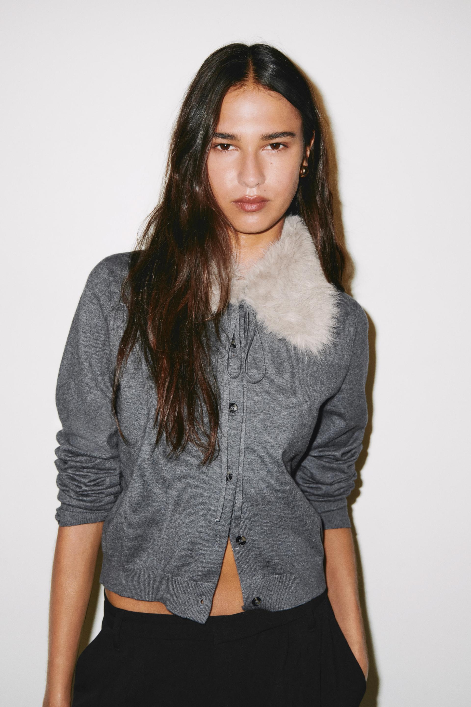 cardigan with collar