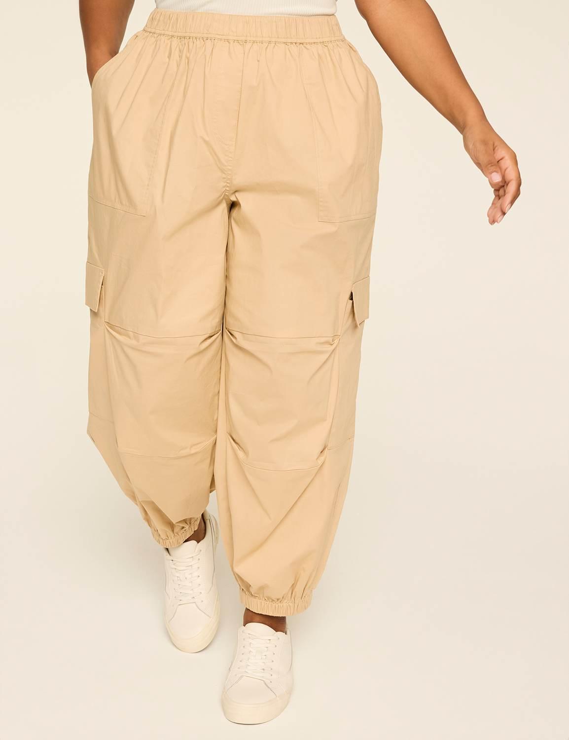 cargo ankle parachute pants