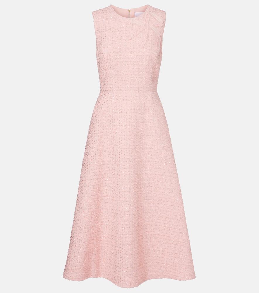 carolina herrera bow-detail midi dress