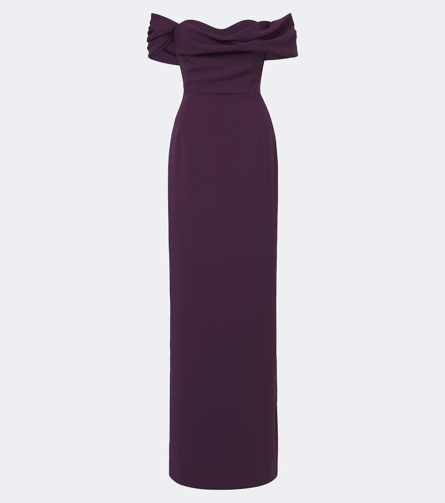 carolina herrera sofia crêpe gown
