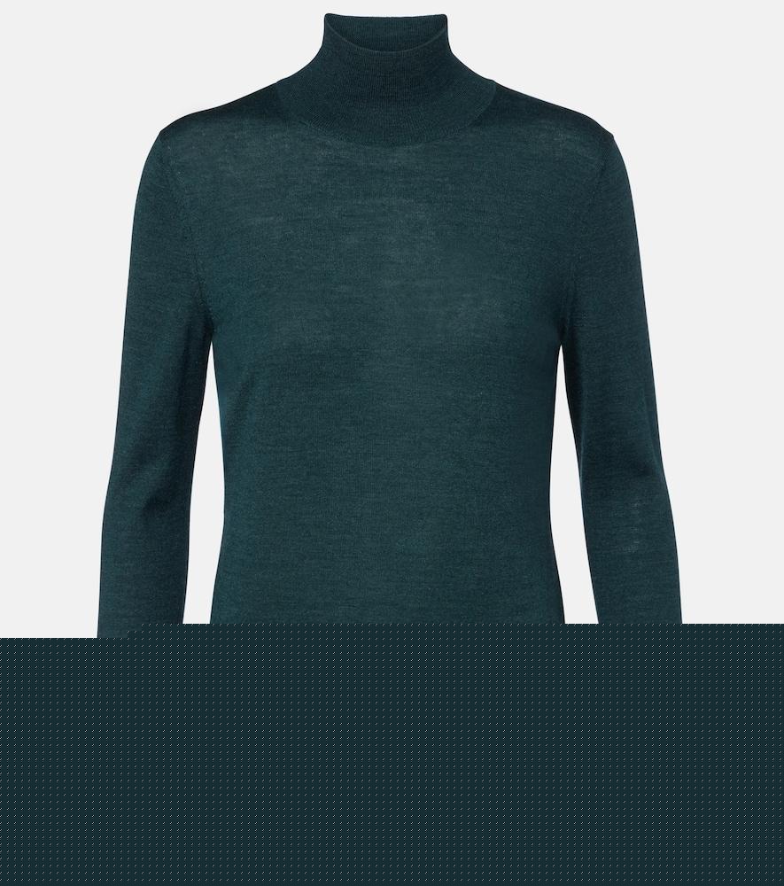 carolina herrera wool and silk turtleneck sweater