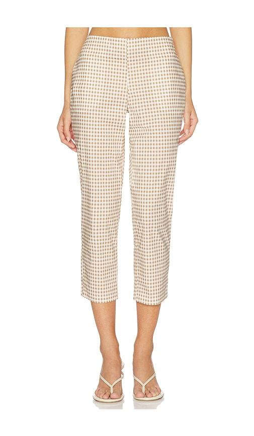 caroline constas andi capri pants in beige. - size m (also in xs, s, xl)