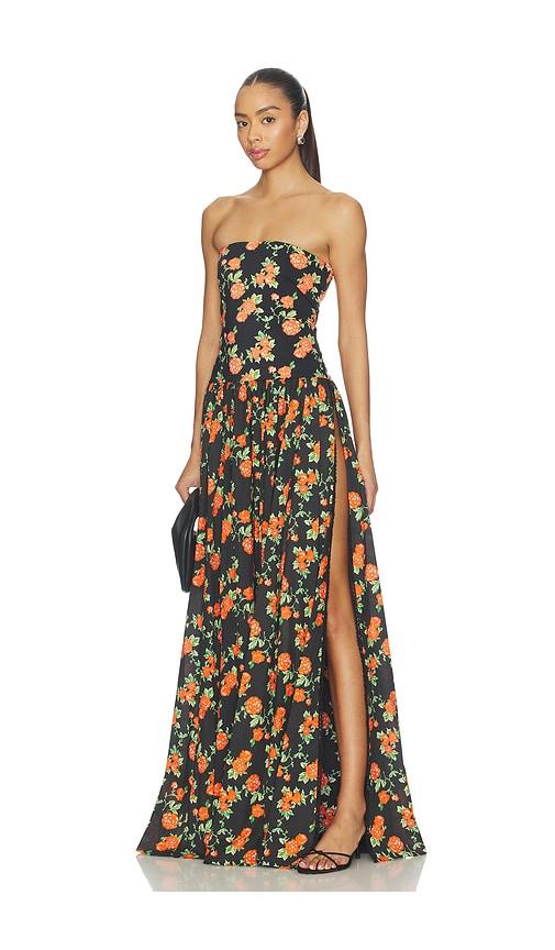 caroline constas marianna dress in black. - size m (also in xs, s)