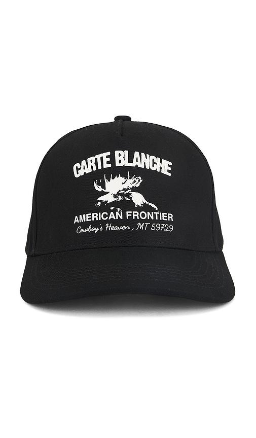 carte blanche the american frontier snapback hat in black.