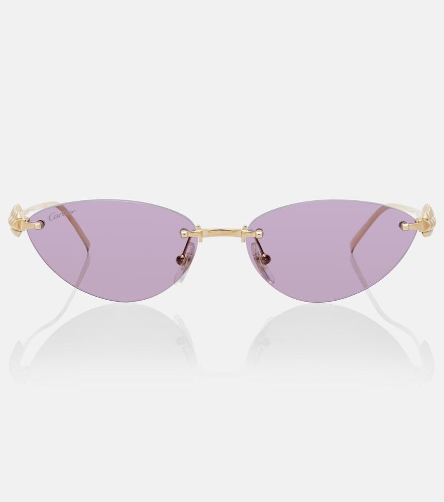 cartier eyewear collection clash de cartier cat-eye sunglasses