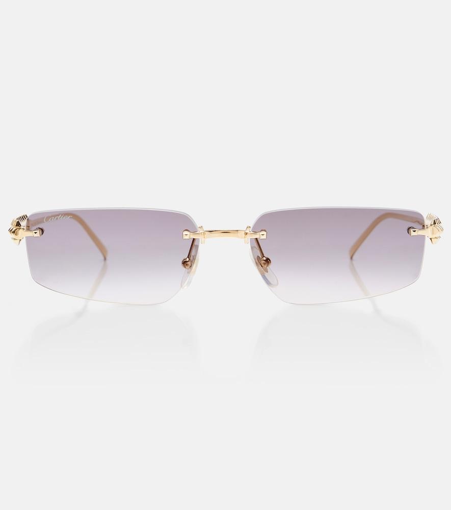 cartier eyewear collection clash de cartier rectangular sunglasses