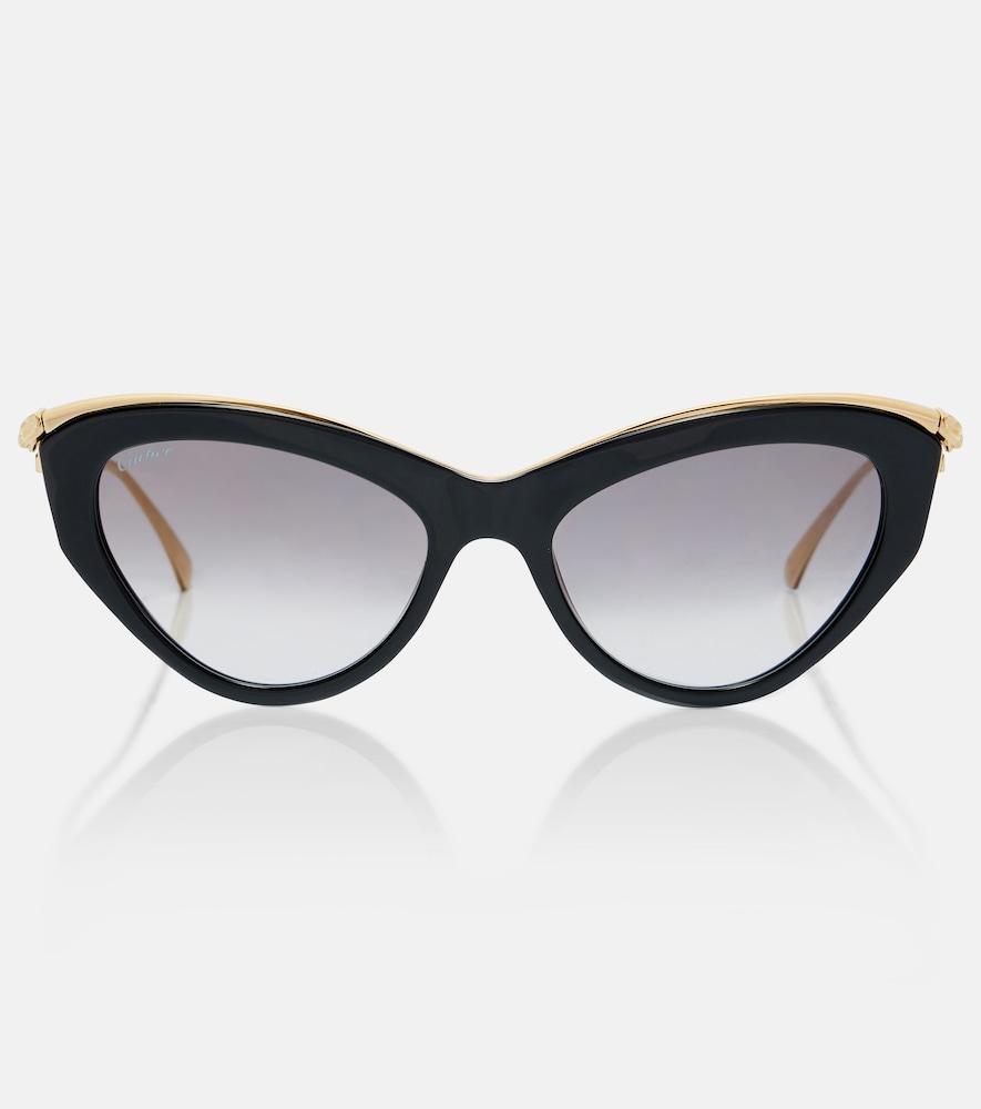 cartier eyewear collection panthère de cartier cat-eye sunglasses