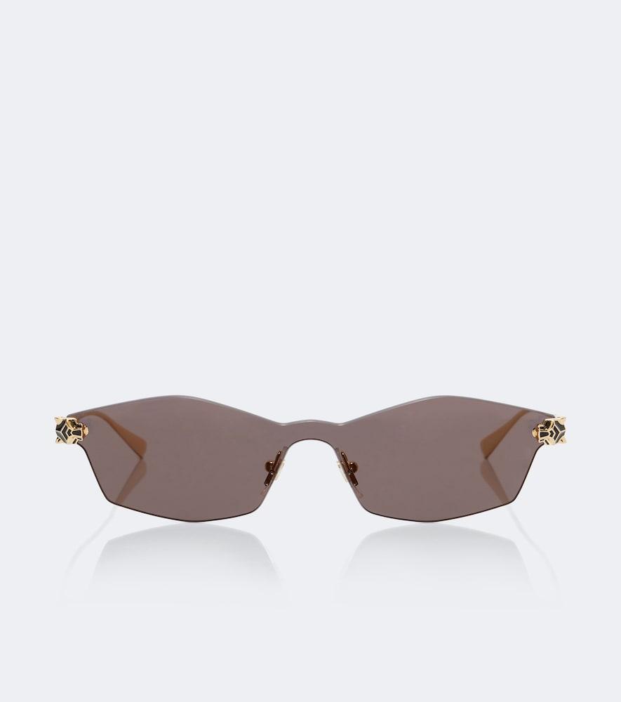 cartier eyewear collection panthère de cartier rectangular sunglasses