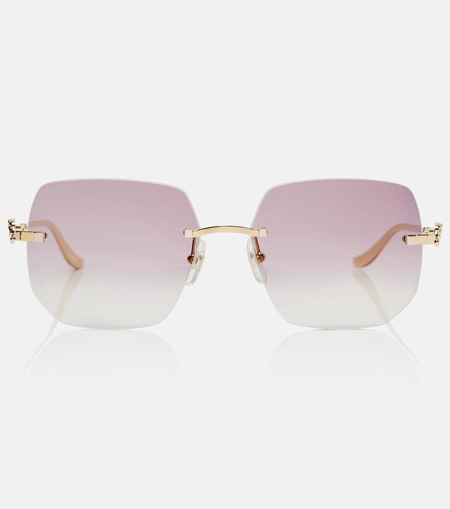 cartier eyewear collection panthère de cartier square sunglasses