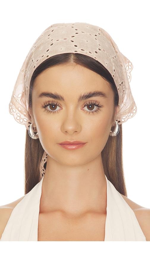 casa clara countryside head scarf in beige.