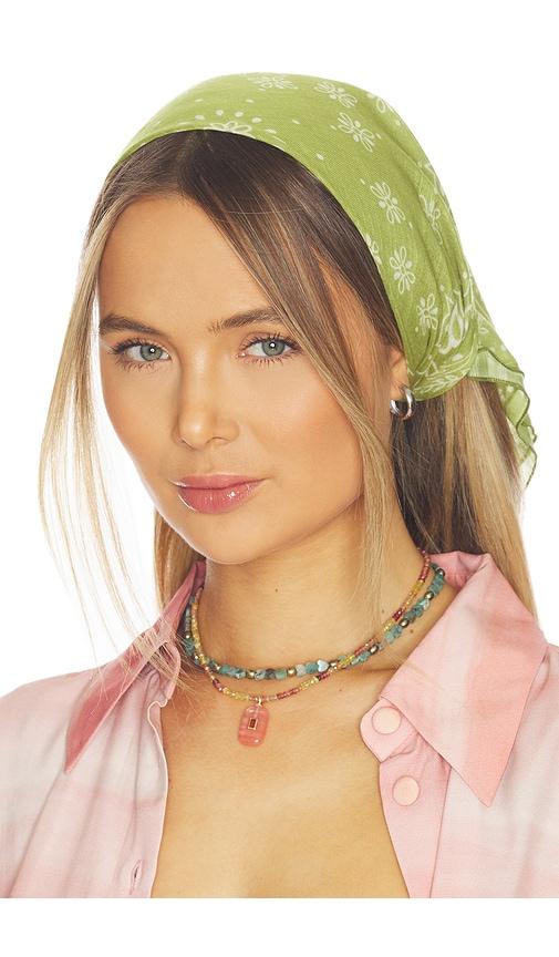 casa clara darcy scarf in green.