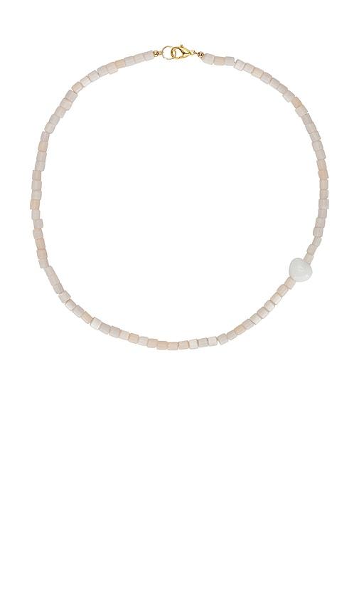 casa clara fretty necklace in cream.