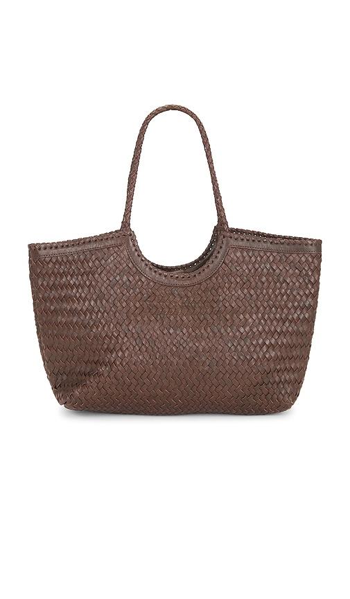 casa clara kit tote bag in brown.