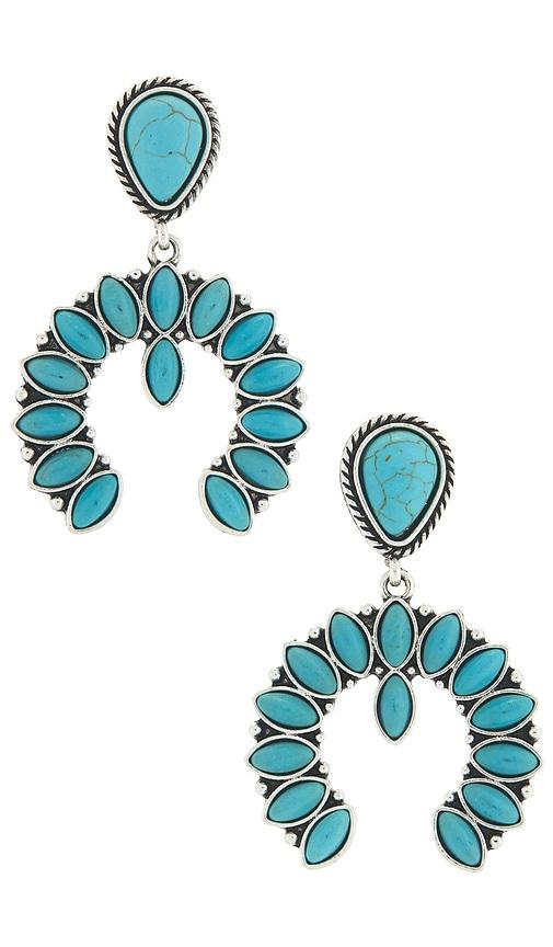 casa clara langley drop earrings in turquoise.