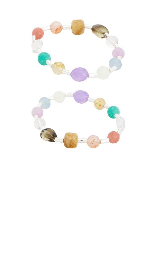 casa clara martinique bracelet set in teal.
