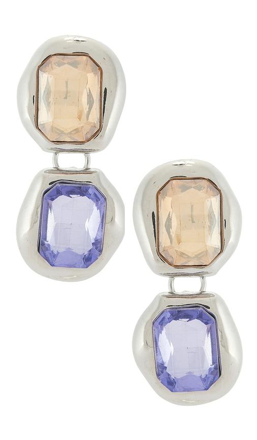 casa clara mary lane drop earrings in purple.