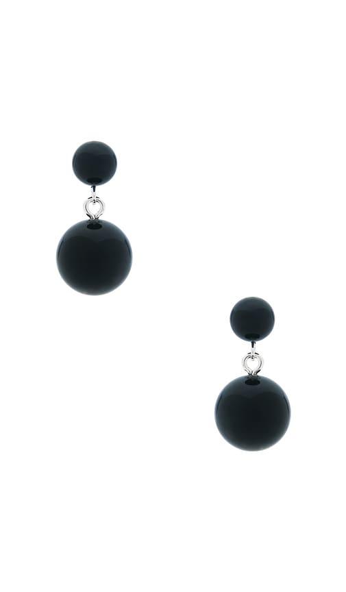 casa clara true dangle earrings in black.