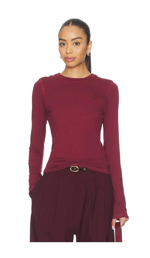 casablanca lightweight long sleeve tee in red. - size s (also in xs)