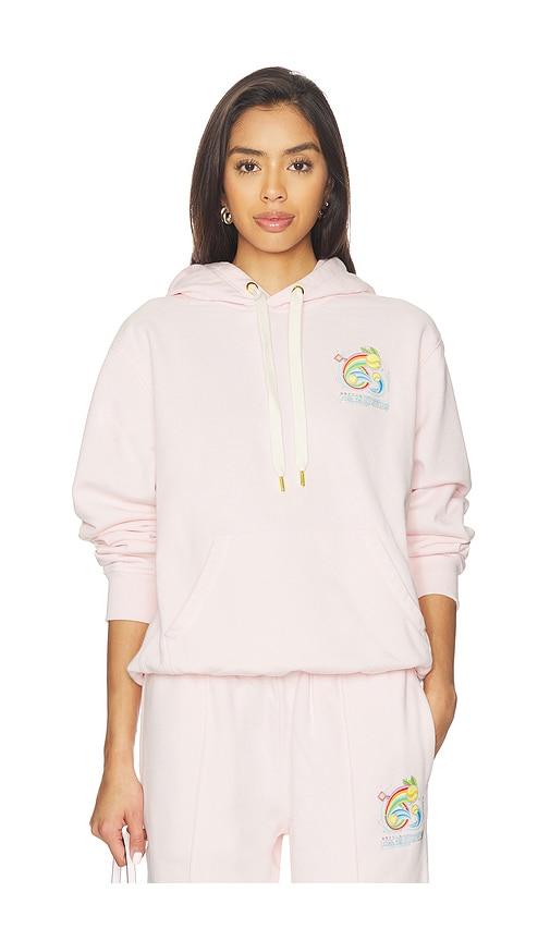 casablanca manga tennis ball printed hoodie in pink. - size m (also in xs)