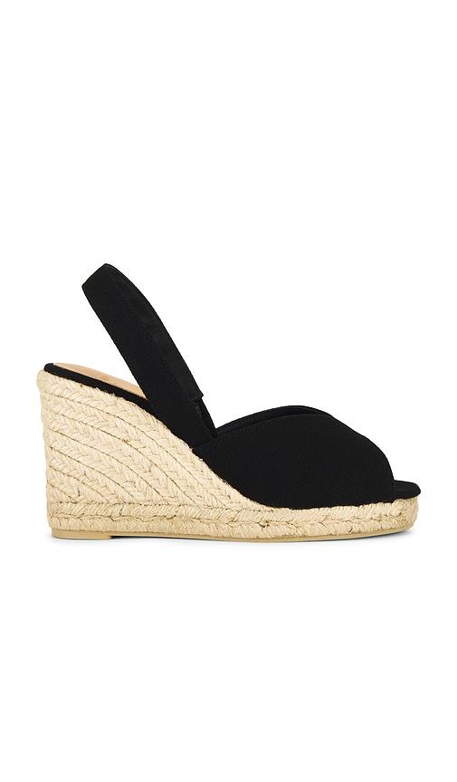 castaner brisa espadrille in black. - size 38 (also in 40)
