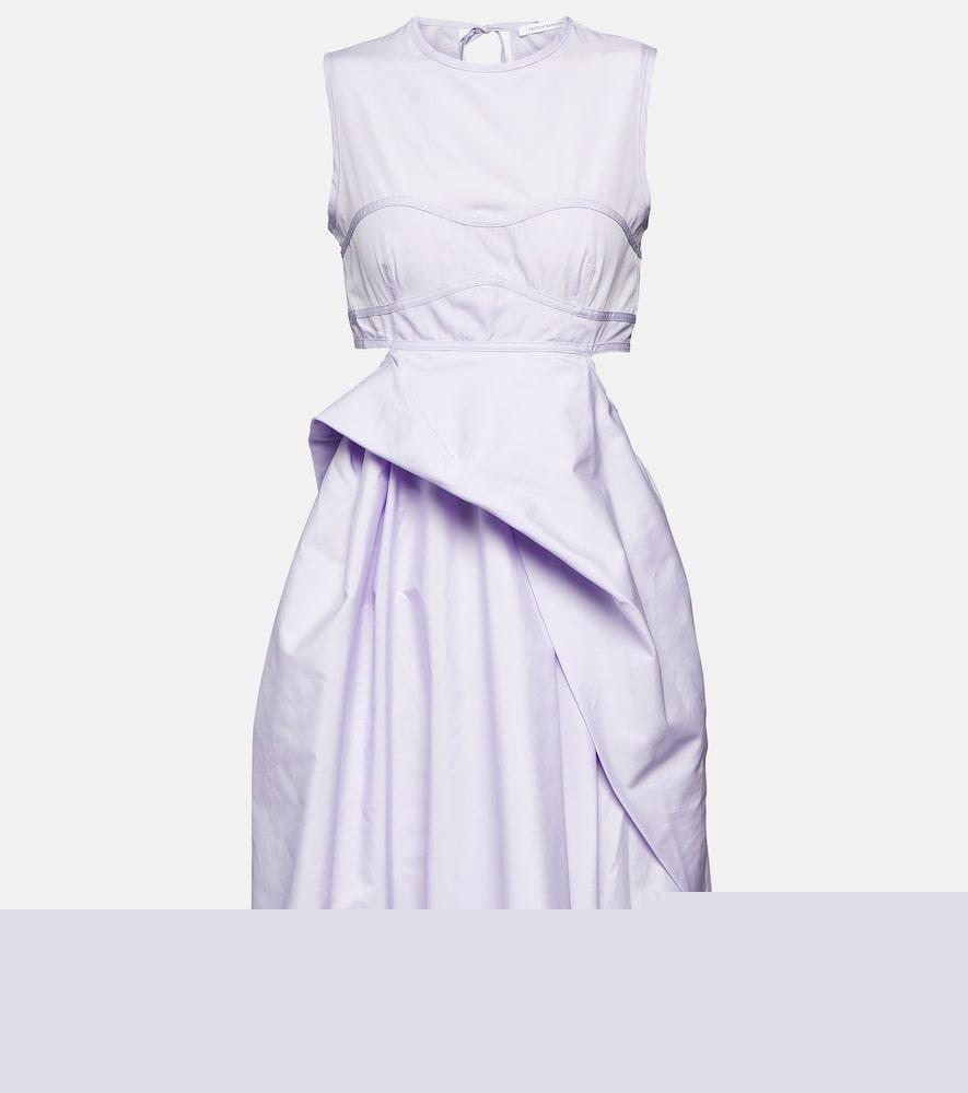 cecilie bahnsen seero cutout cotton minidress
