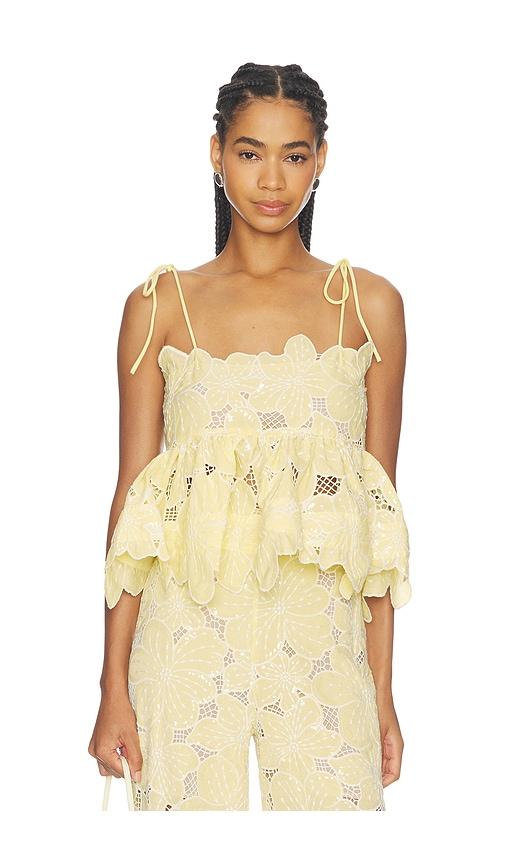 celiab tava top in yellow. - size m (also in s, xs)