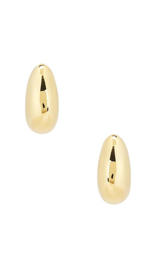 cendre enna earrings in metallic gold.