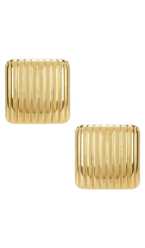 cendre mara earrings in metallic gold.